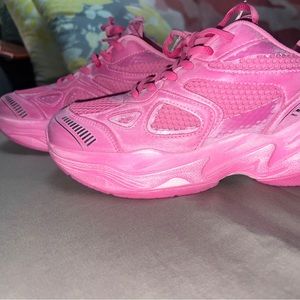 Pink sneakers